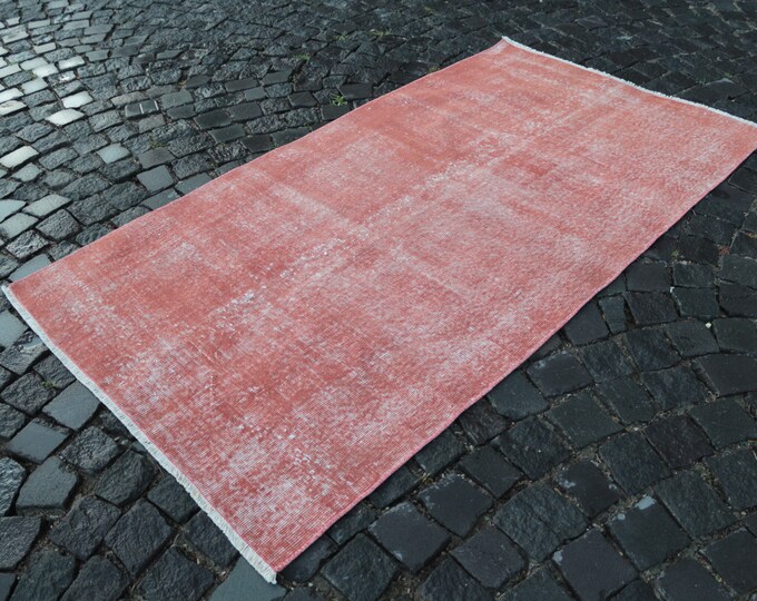 Vintage rug, Turkish rug, Area Rug, Home decor, Wool rug, Handmade rug, Carpet, Kilim | 105 x 194 cm = 3,4 x 6,3 ft