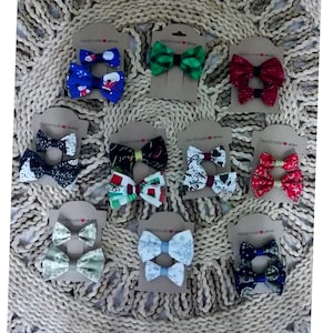 Barrette noel,barrette tulle,barrette fille,accessoire cheveux noel,hand made,made in france,fabrication francaise,Au Fil d' Emilie