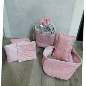 Caja de "spa" de belleza y bienestar, kit de spa, esponja de baño, toallitas lavables con bolsa de toallitas, tira de maquillaje