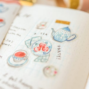 Let's Partea washi sticker sheets for bujo, bullet journals & planners image 3