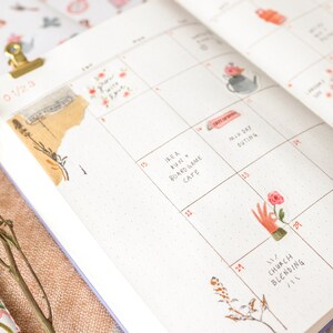 Wildflowers washi sticker sheets for bujo, bullet journals & planners image 2