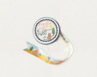 Camping Fun | Washi Tape, Travel Diary, Bujo, Planner, Junk Journaling, Scrapbook Supplies, Masking Tape