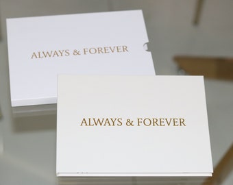 ALWAYS & FOREVER Video Book- 4GB Video book, plays automatically, Video Book that plays your Videos, Wedding Video Album, Gift for Her