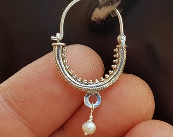 Dubrovnik Earrings Sterling Silver Filigree Earrings Croatian Earrings Handmade Dangle Earrings Simple Silver Triple Ball Earrings