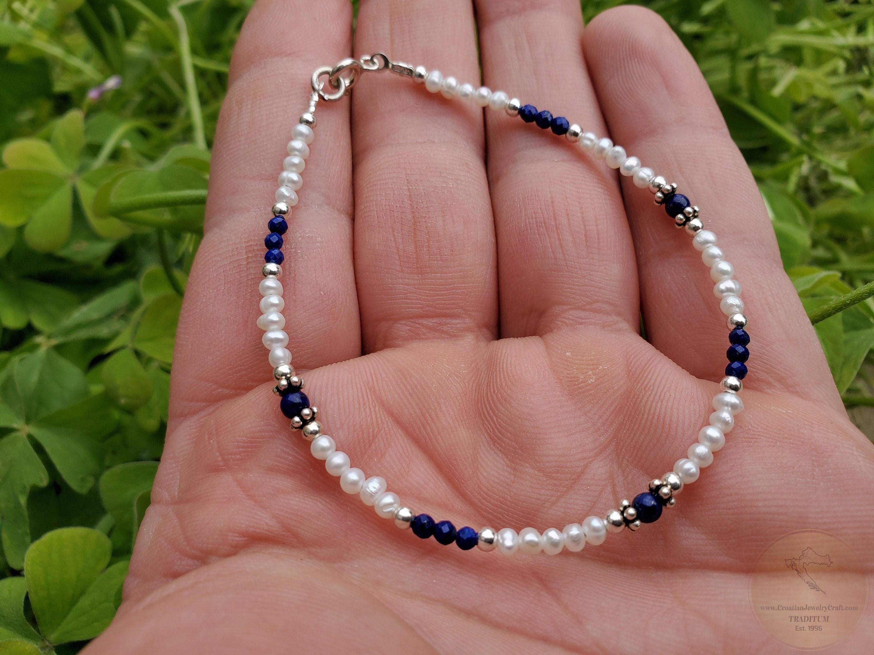 Bracelet Blue Beads 