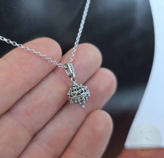 Ciondolo A Sfera In Filigrana Tradizionale Croata, Gioielli Di - Foto 2