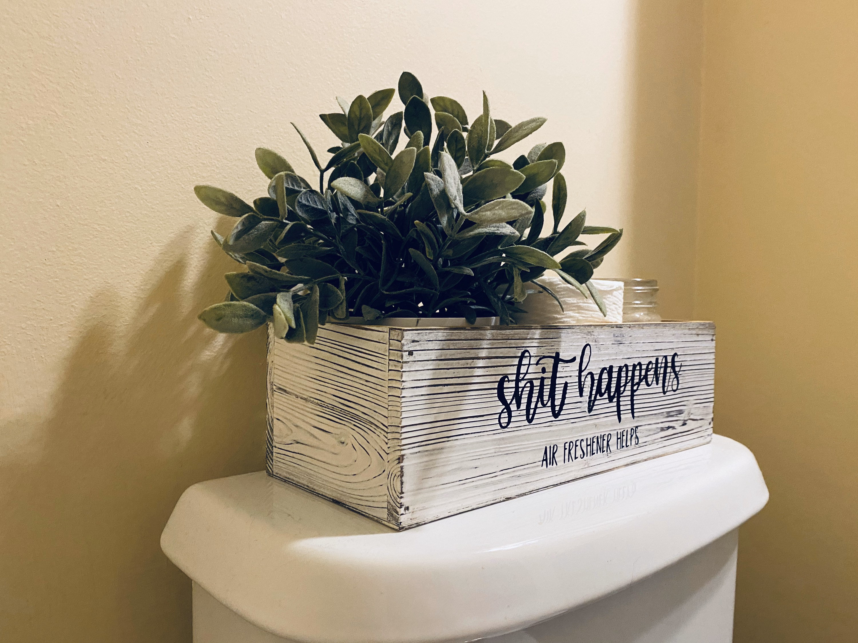 Shit Happens Air Freshener Helps Toilet Paper Holder. Toilet Etsy