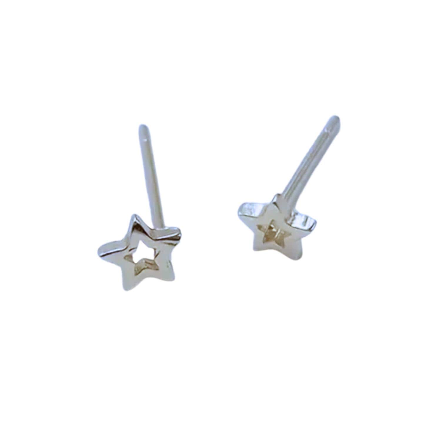 Mode-Sieraden 925 Sterling Zilver Unisex Sieraden Ster Oorbellen Piercing Stud O