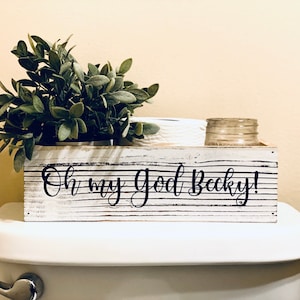 Oh my God Becky toilet paper holder. Toilet paper box. Toilet paper storage. Toilet box.