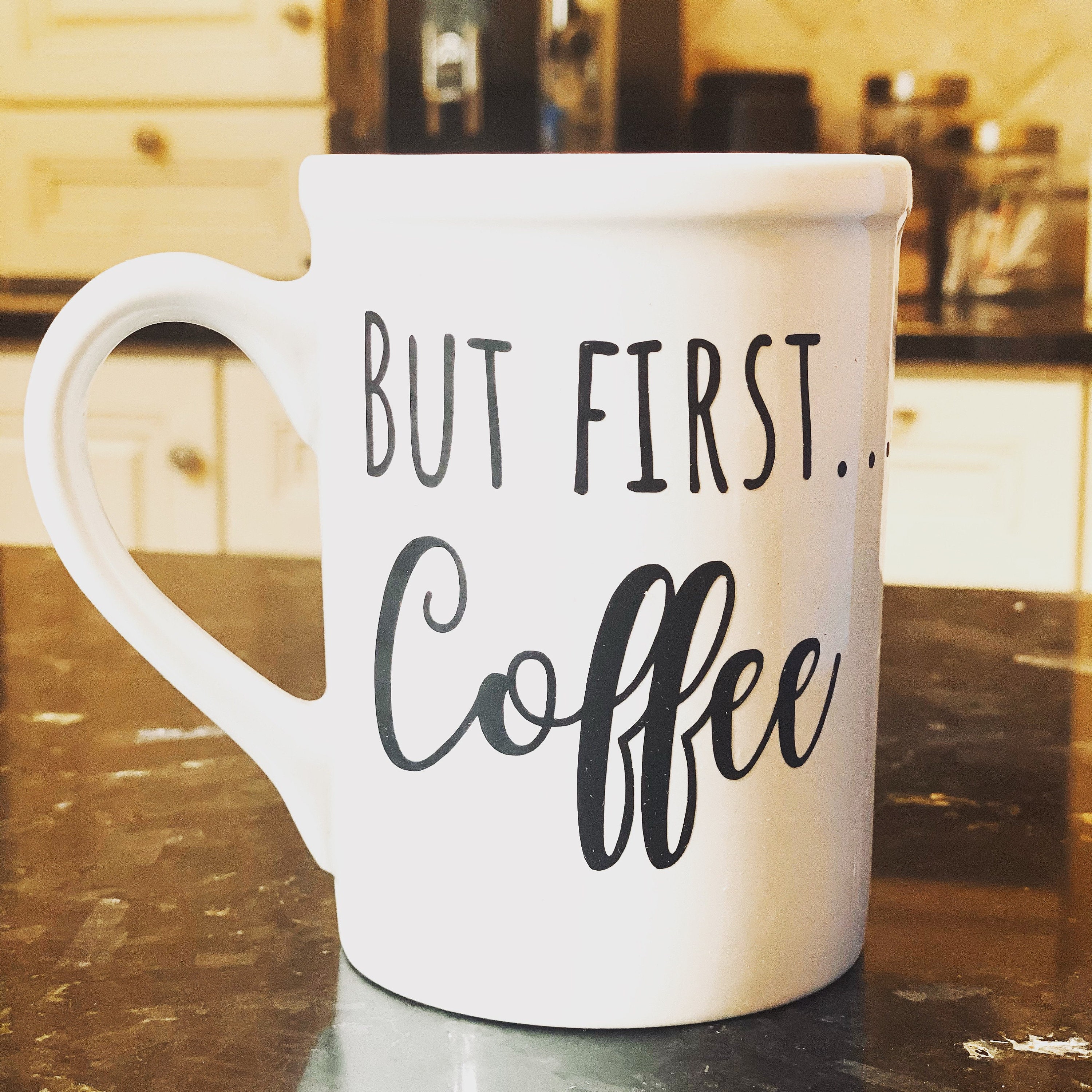 But First Coffee Mug: Funny Coffee Lovers Gift