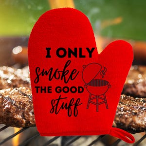 SVG divertido de parrilla: "Solo fumo lo bueno" (Descarga digital)