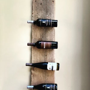 Barn Wood Wine Rack Etsy
