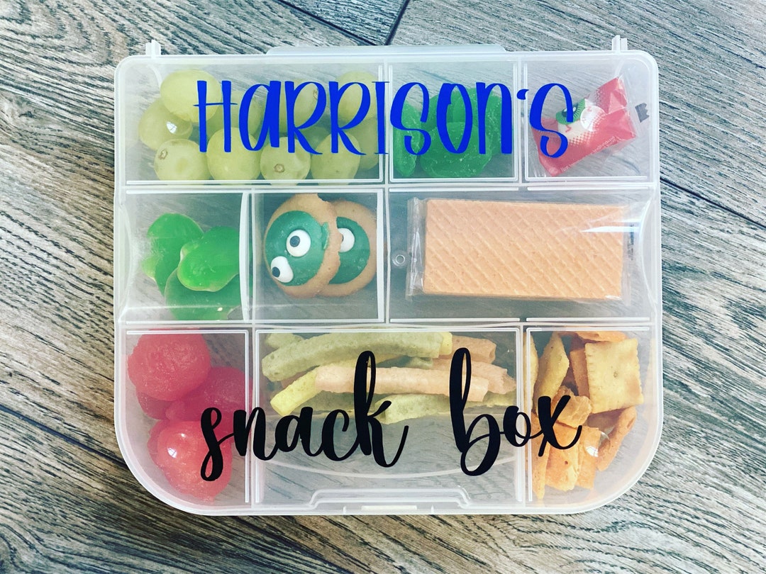 Travel Snack Box Personalized Kids Box Airplane Road Trip Travel  Entertainment Activities Storage Baby Toddler Adult Snack Container 