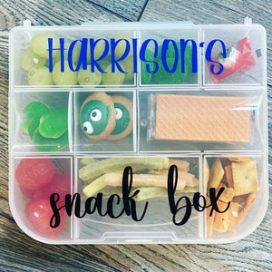 Kids Snack Container Personalized, School Supply Box, With Name Snack Box,  on the Go Childrens Food Storage, Crayon Container -  Israel
