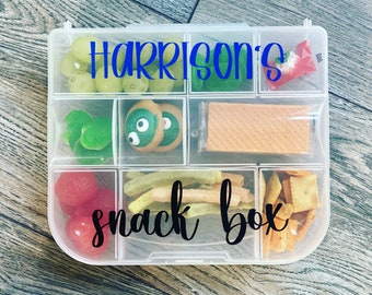 Personalized Kids Snack Box: Travel Snackuterie Container