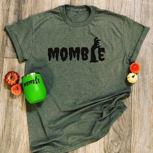 Mombie Shirt: Women&#39;s Funny Halloween Zombie Mom Tee
