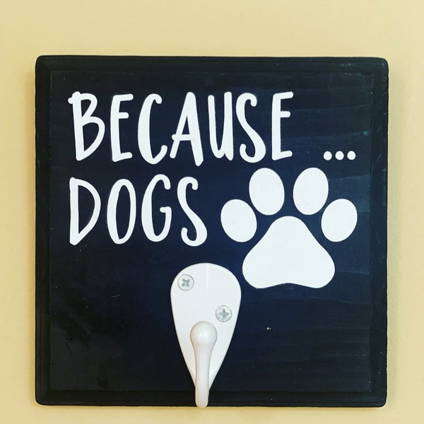 Because Dogs Lint Roller Sign Etsy
