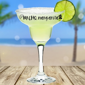 Nacho margarita. Margarita glasses. Taco Tuesday. Cinco de Mayo. Funny margarita glasses. Funny glasses. Gift ideas.