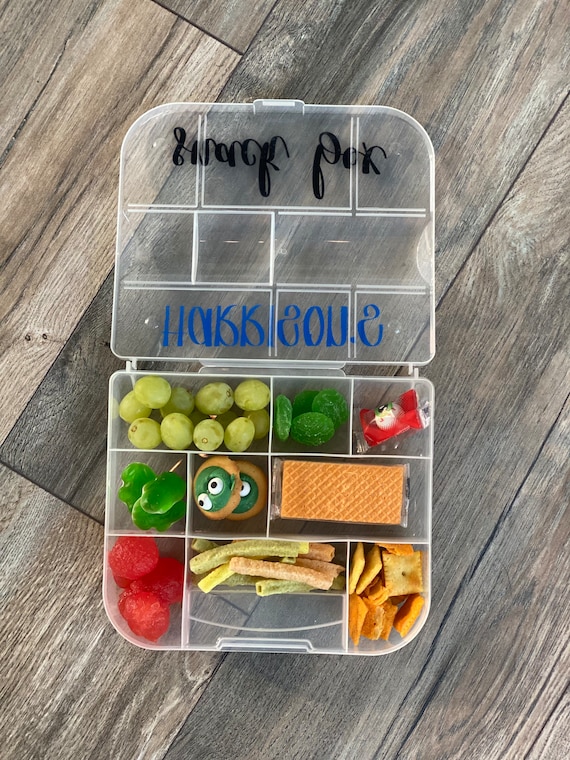 Personalized Snack Box. Kids Snack Box. Kids Shackle Box. Snackuterie Box. Kids  Lunch Box. Travel Snack Box. Plane Snack Box. Car Snacks. 