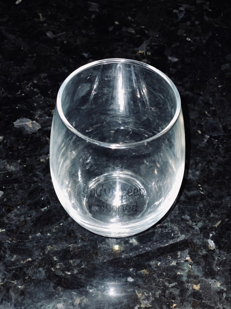 Youve Been Poisoned Wine Glass. Gag Gift. Christmas Gift. Etsy