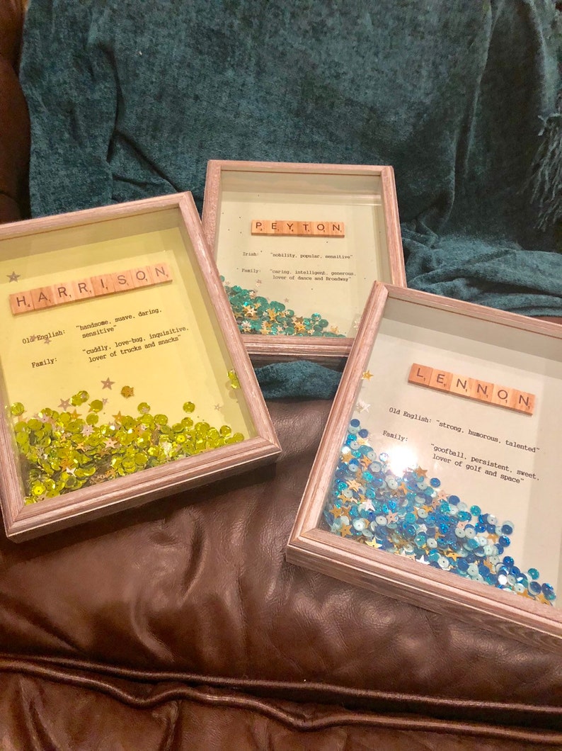 Personalized shadow box Etsy