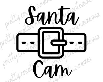 Santa cam svg jpg png pdf. Santa digital download. Kids Christmas gift. Stocking stuffers. Children‘s Christmas night light.