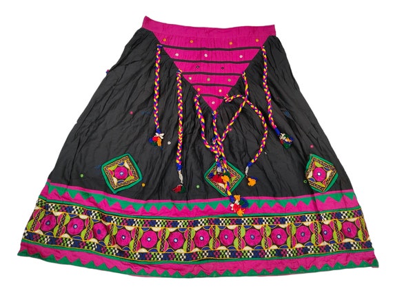 Banjara Skirt vintage Lehenga very heavy Embroide… - image 1