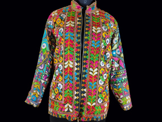 Rabari Keriya Jacket, Boho Jacket,rare Vintage Rabari Embroidery 