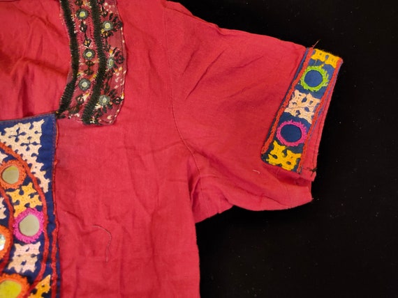 Old Banjara Indian gypsy choli top embroidery fro… - image 7