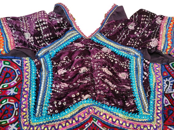 Banjara Indian gypsy choli old top embroidery fro… - image 3