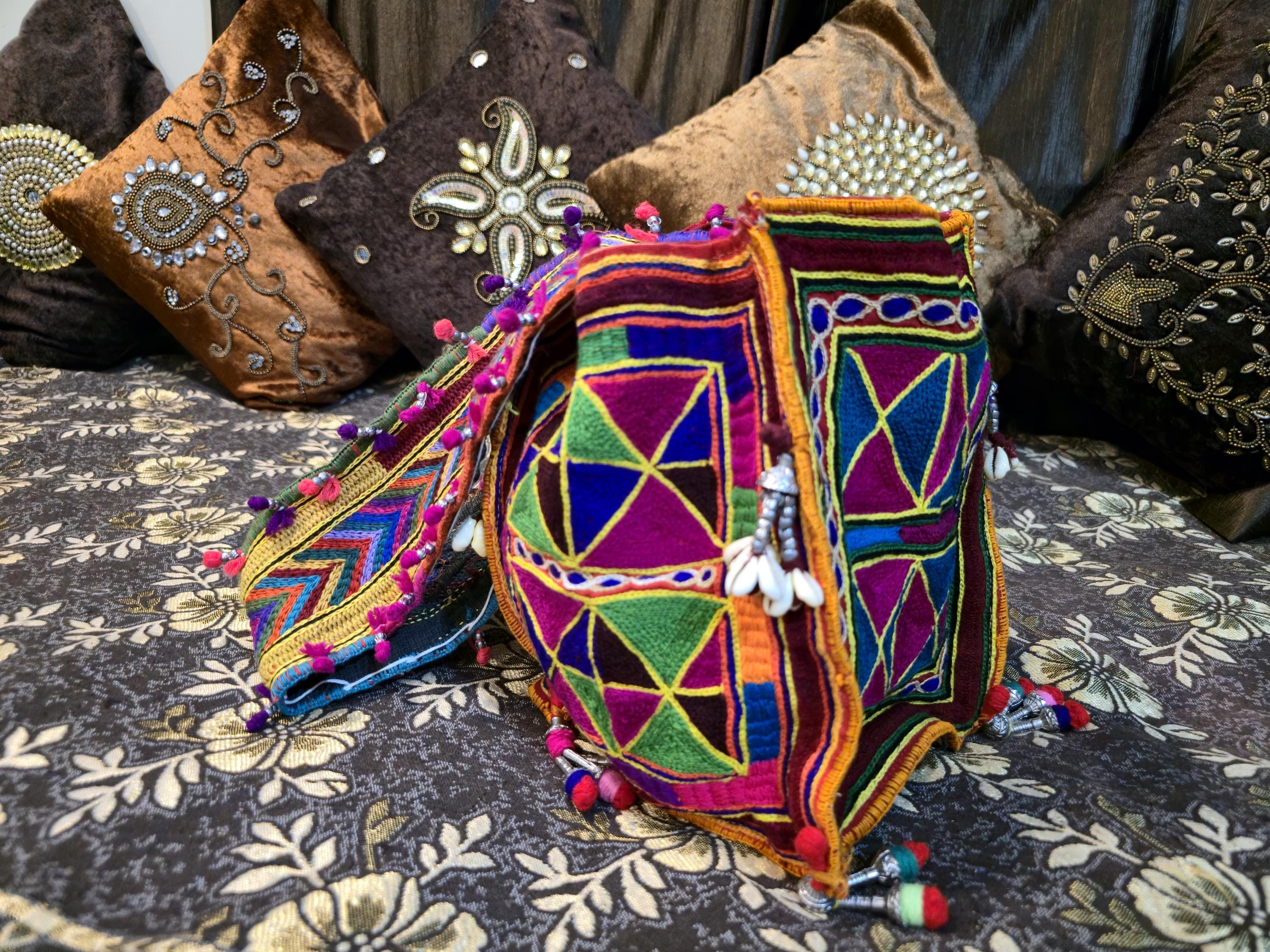 Banjara bag Lambani Gala Antique bag patchwork Real Mirror Work Handbag  boho karnataka embroidery banjara tribal Antique shoulder bag