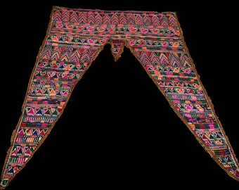 Tapiz de pared Banjara con bordado Rabari, toran étnico Kutchi multicolor de gran tamaño, tapiz Banjara boho vintage para colgar en la pared, tapiz toran
