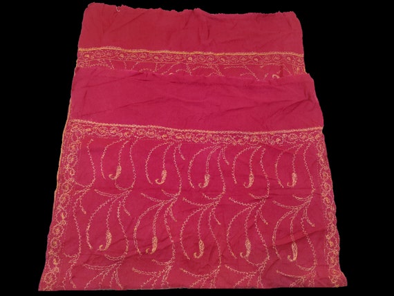 woolen Vintage Pashmina Kashmiri Scarf embroidery… - image 10