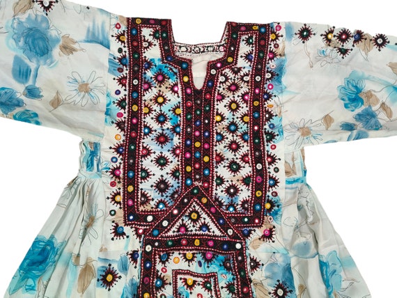 Baluchi dress ,afghan embroidered boho's gypsy an… - image 2