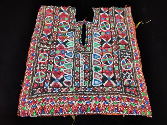 banjara patch yoke afghani dress yoke Traditional… - image 1