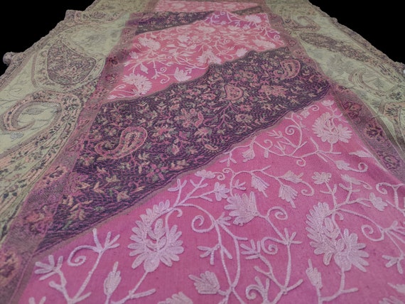 Kashmiri Cashmere Shawl , Kashmiri Kani Shawl , K… - image 1