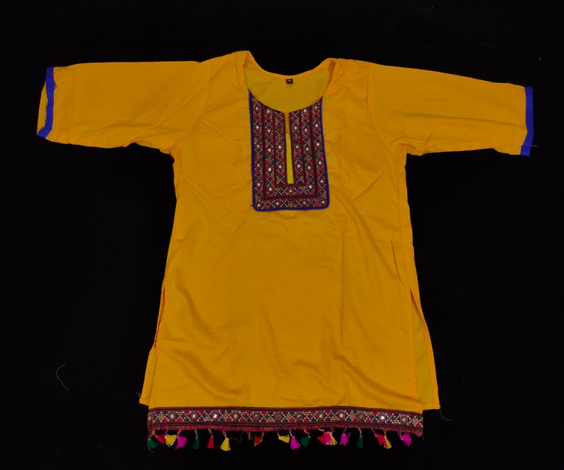Indian Cotton short kurti handmade kurti Embroidered kurti-Gujarati hand embroidery kurti-Indian kutch hand embroidery kurti top-tunic