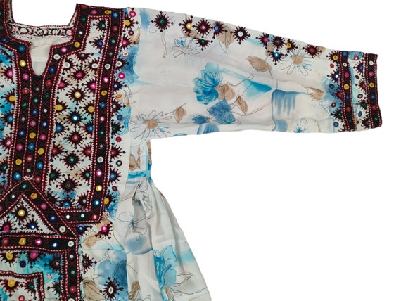 Baluchi dress ,afghan embroidered boho's gypsy an… - image 5