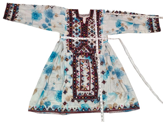 Baluchi dress ,afghan embroidered boho's gypsy an… - image 9