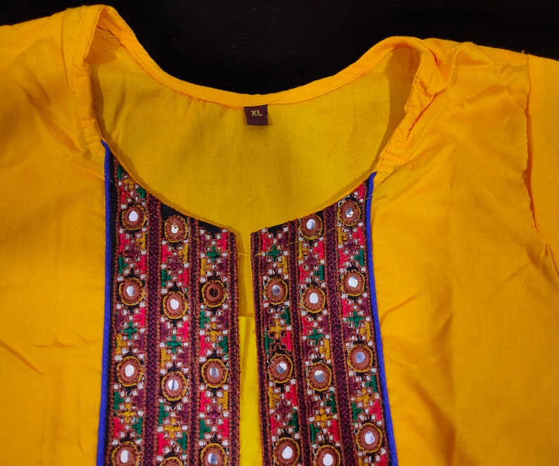 Indian Cotton short kurti handmade kurti Embroidered kurti-Gujarati hand embroidery kurti-Indian kutch hand embroidery kurti top-tunic