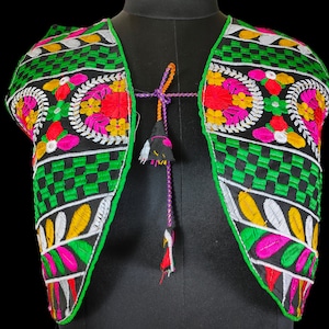 Rabari keriya jacket, Boho Jacket,Rare Vintage Rabari Embroidery Jacket,Tribal Rabari jacket top,Vintage Handmade Embellished banjara jacket