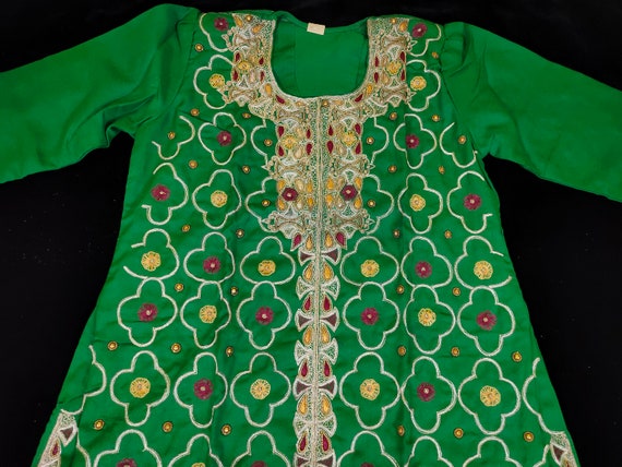 vintage royal zari 3 piece embroidered zardozi Sa… - image 8