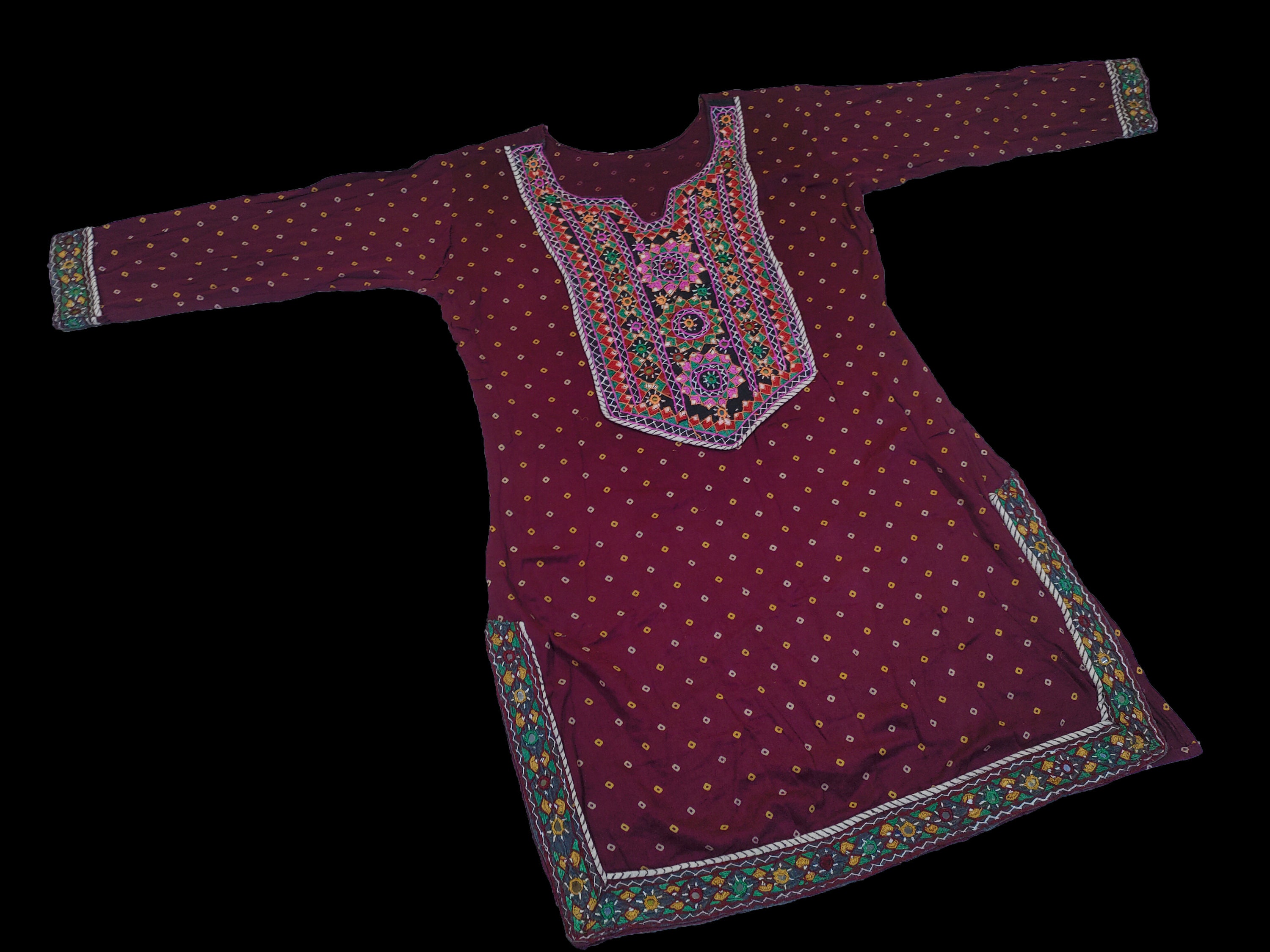 Banjara Dress Bandhani Work , Afghan Embroidered Boho's Gypsy Antique Dress  , Afghani Dress , Hand Embroidered Banjara Dress Vintage Afghan - Etsy