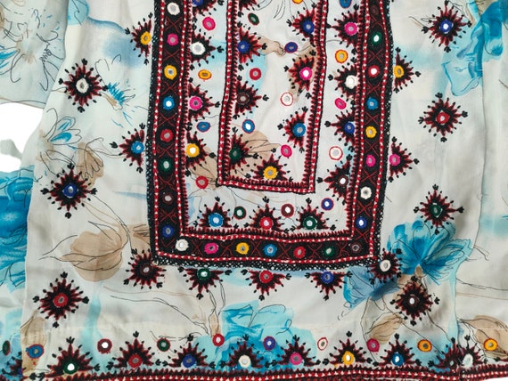 Baluchi dress ,afghan embroidered boho's gypsy an… - image 7