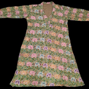 Kashmiri dress, Kashmiri Kalamkari very soft and comfortable long Tunic for Women party casual wear, Kashmiri Kurta Floral Embroidered dress