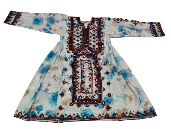 Baluchi dress ,afghan embroidered boho's gypsy an… - image 6