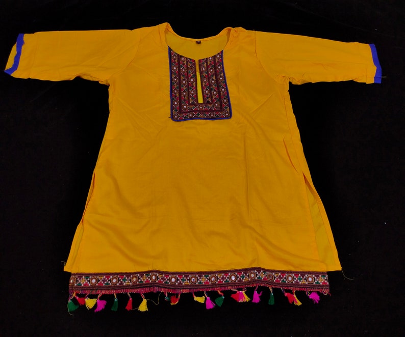 Indian Cotton short kurti handmade kurti Embroidered kurti-Gujarati hand embroidery kurti-Indian kutch hand embroidery kurti top-tunic