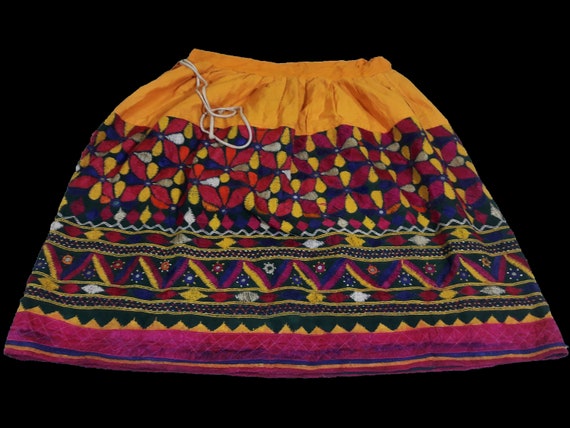 Banjara Skirt vintage Lehenga very heavy Embroide… - image 4