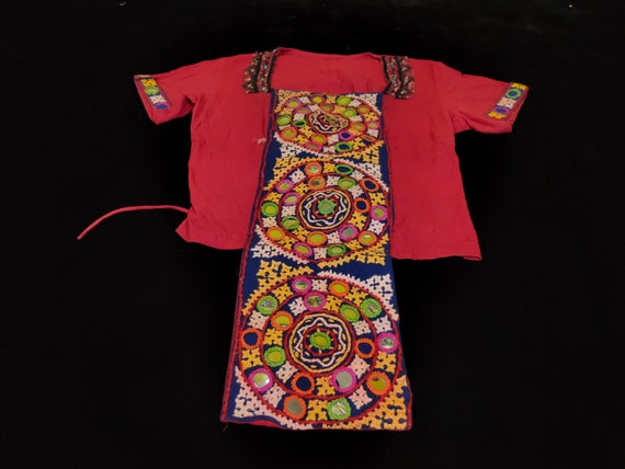 Old Banjara Indian gypsy choli top embroidery fro… - image 3