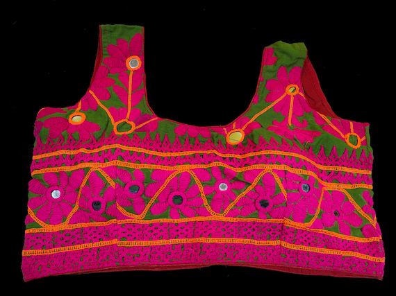 Banjara Choli sleeveless , Banjara Kutch Rabari Ethnic Embroidery top, kuchi boho embroidery banjara tribal Belly Dance ethnic Rabari choli
